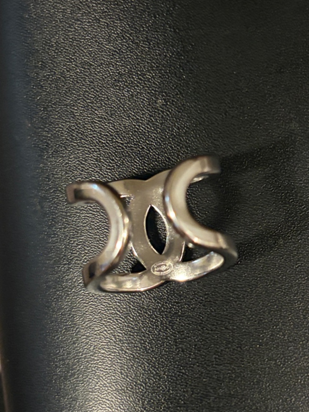 🔗 (SIZE 6.5) CC open metal cuff RING 💅 - Picture 5 of 16